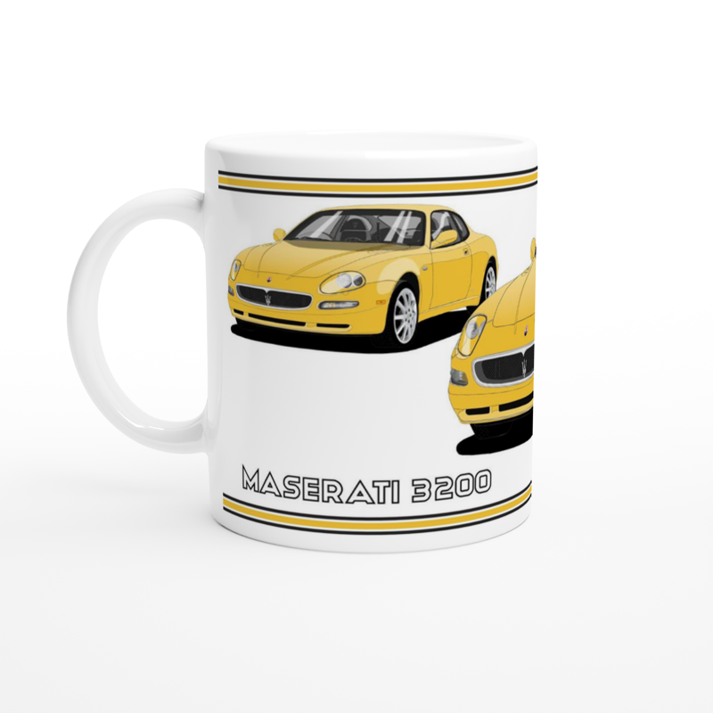 Maserati 3200 GT - 10 Spokes Mug in Yellow