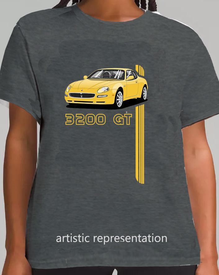 Maserati 3200 GT 10 Spokes in Yellow Art T Shirt