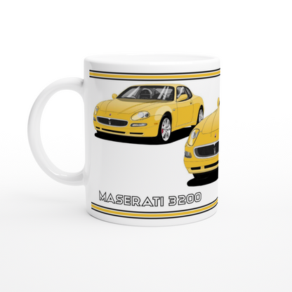 Maserati 3200 GT - 7 Spokes Mug in Yellow