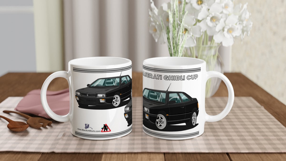 Maserati Ghibli Cup in Black Art Mug