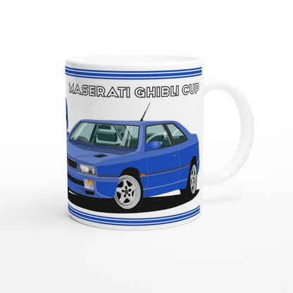 Maserati Ghibli Cup in Blue Art Mug