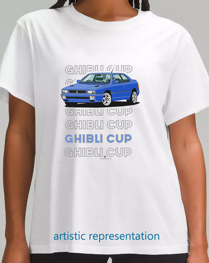 Maserati Ghibli Cup in Blue T Shirt (Words)
