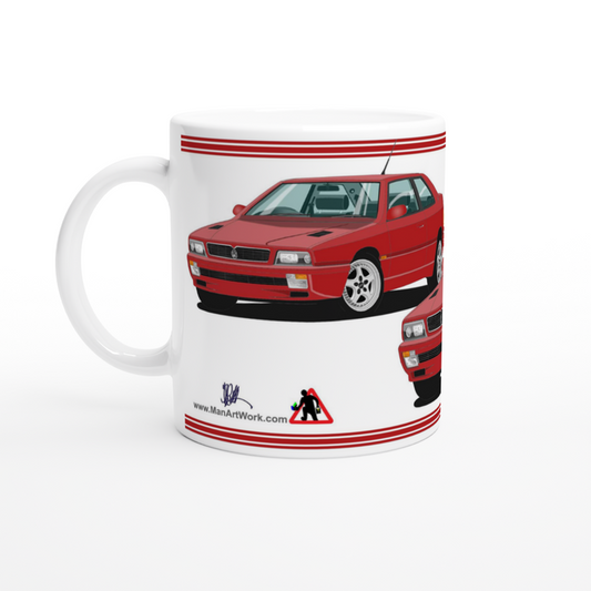 Maserati Ghibli Cup in Red Art Mug