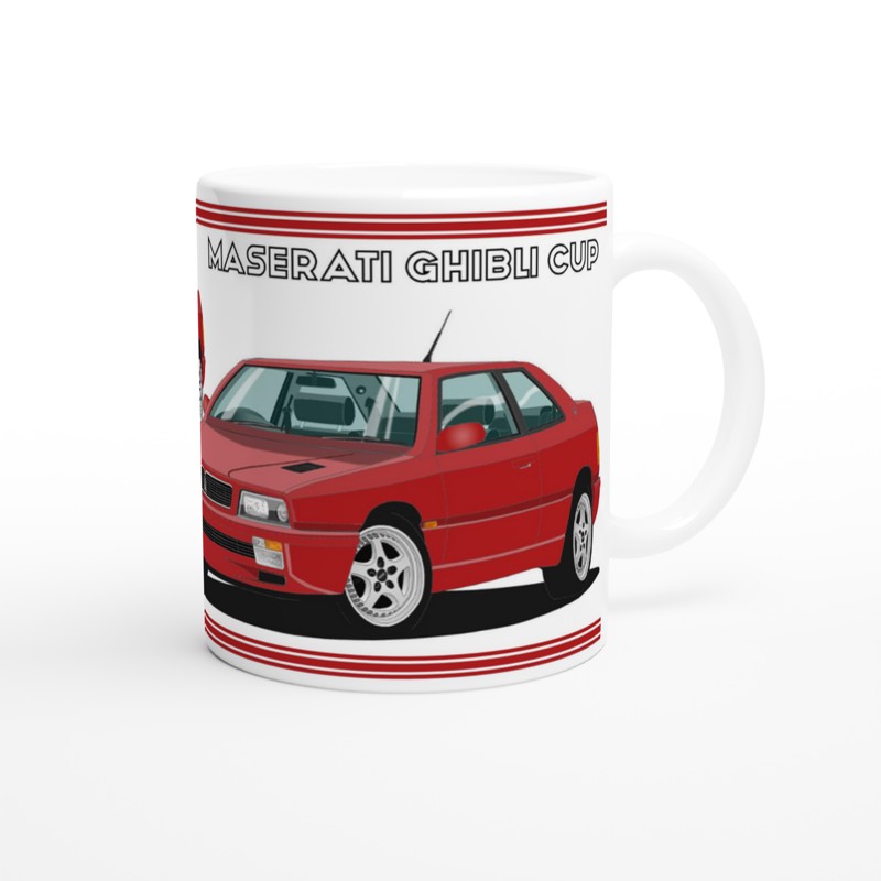 Maserati Ghibli Cup in Red Art Mug