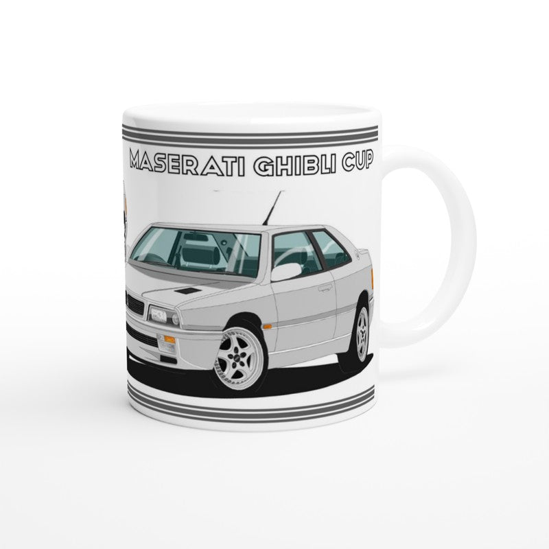 Maserati Ghibli Cup in Silver Art Mug