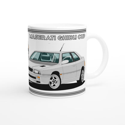 Maserati Ghibli Cup in Silver Art Mug