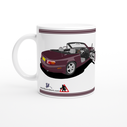 Mazda MX-5 Mk1 Merlot Art Mug