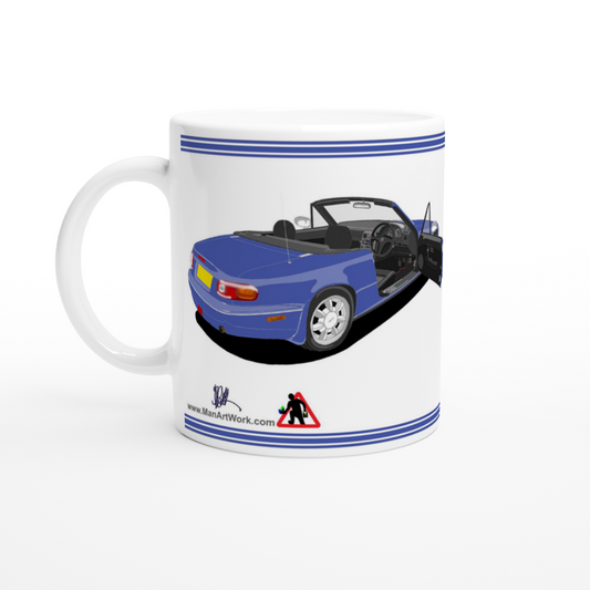 Mazda MX-5 Mk1 in Blue Art Mug