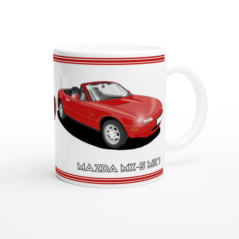 Mazda MX-5 Mk1 in Red Art Mug