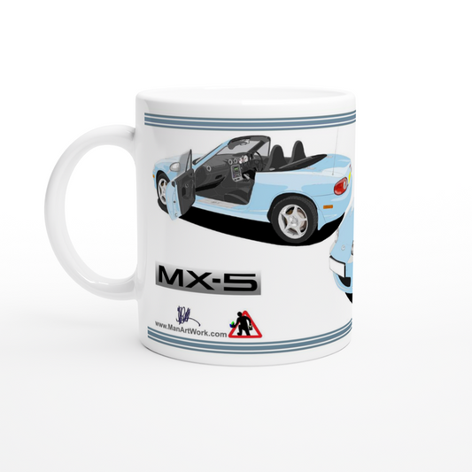 Mazda MX-5 Series 2.5 in Light Blue Art Mug