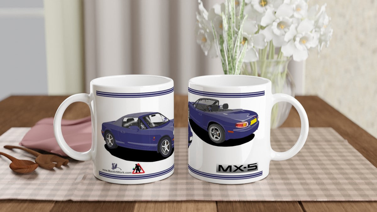 Mazda MX-5 Series 2 in Anniversary Art Mug