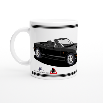 Mazda MX-5 Series 2 in Black Art Mug