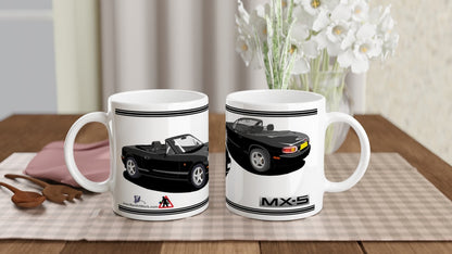 Mazda MX-5 Series 2 in Black Art Mug
