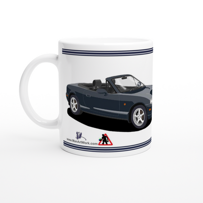 Mazda MX-5 Series 2 in Blue Art Mug