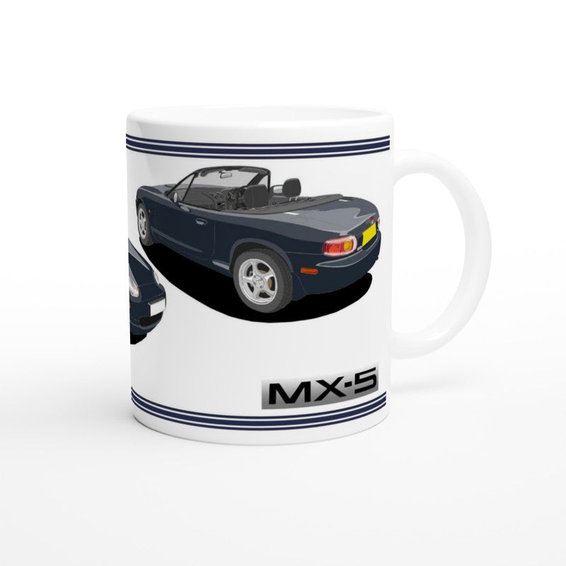 Mazda MX-5 Series 2 in Blue Art Mug