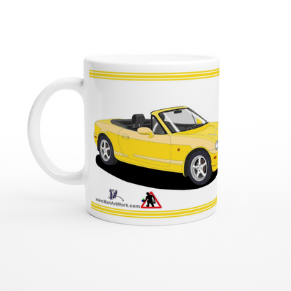 Mazda MX-5 Series 2 in California Art Mug