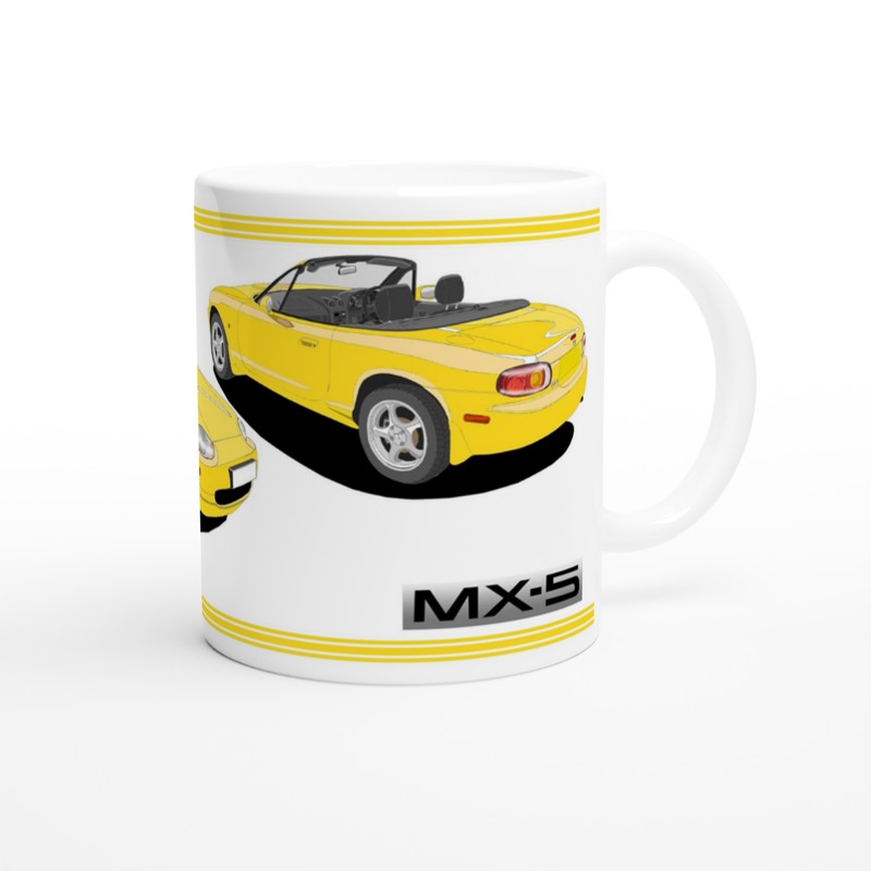 Mazda MX-5 Series 2 in California Art Mug