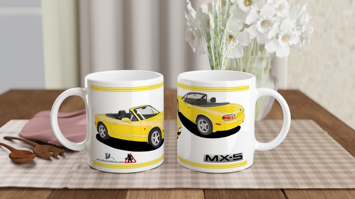 Mazda MX-5 Series 2 in California Art Mug