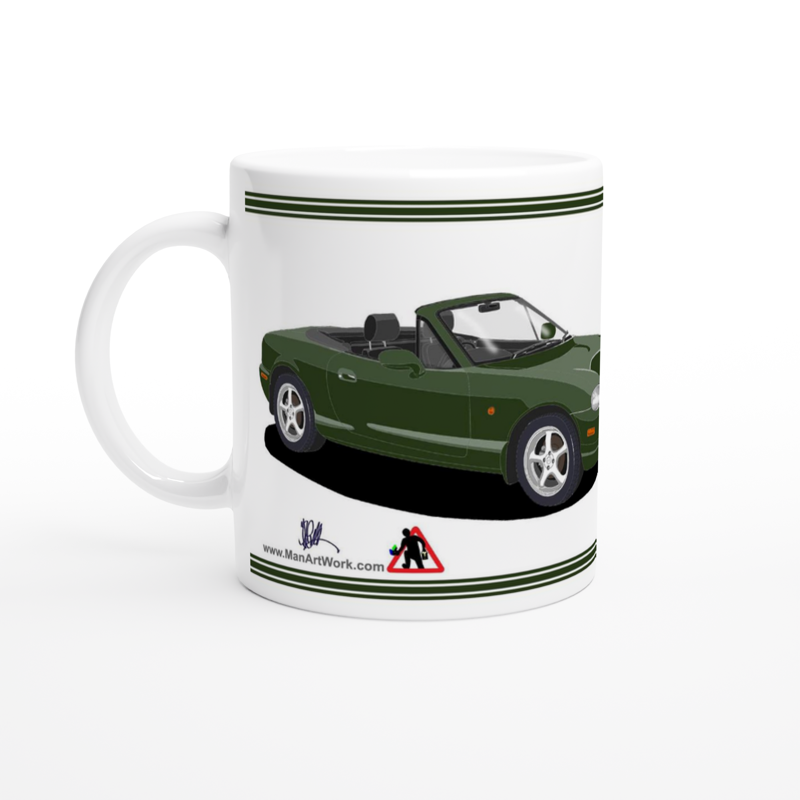 Mazda MX-5 Series 2 in Green Art Mug