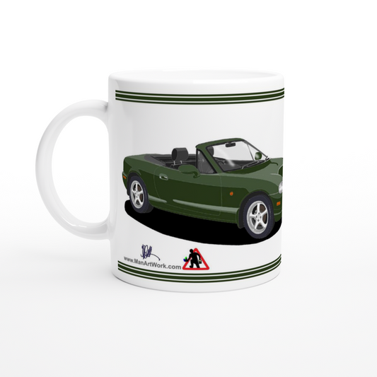 Mazda MX-5 Series 2 in Green Art Mug