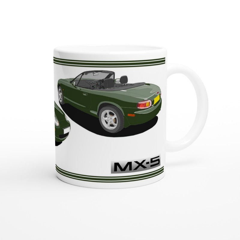 Mazda MX-5 Series 2 in Green Art Mug