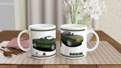 Mazda MX-5 Series 2 in Green Art Mug