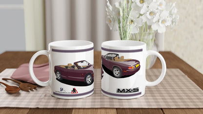 Mazda MX-5 Series 2 Icon Art Mug