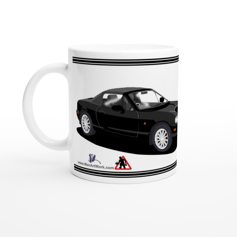 Mazda MX-5 Series 2 in Jasper Conran Black Art Mug