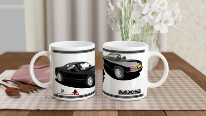 Mazda MX-5 Series 2 in Jasper Conran Black Art Mug