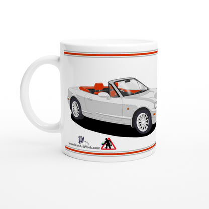 Mazda MX-5 Series 2 in Jasper Conran Silver Art Mug