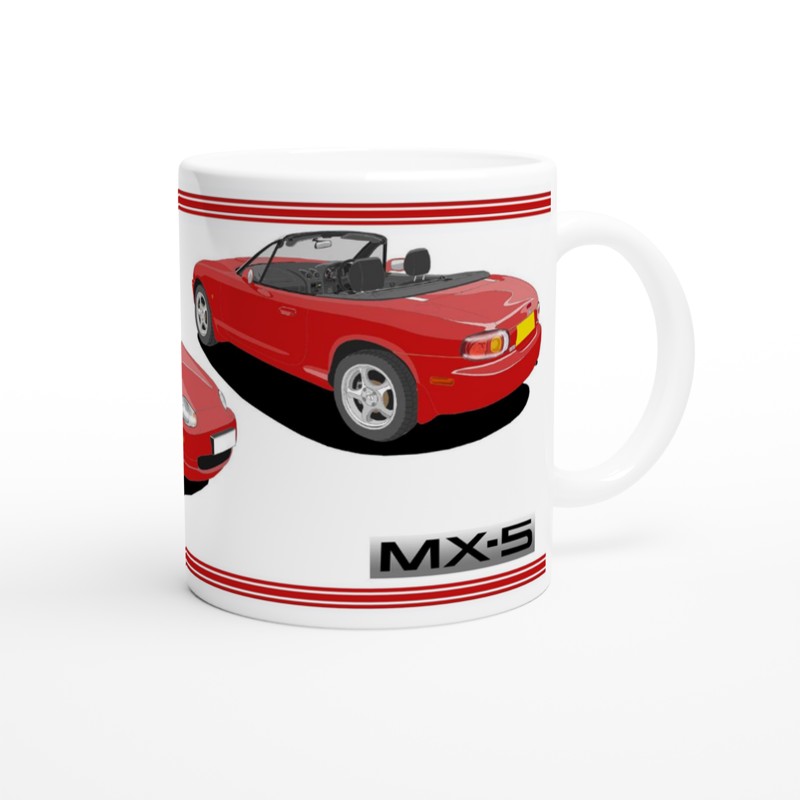 Mazda MX-5 Series 2 in Red Art Mug