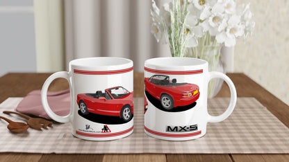Mazda MX-5 Series 2 in Red Art Mug