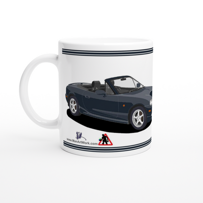 Mazda MX-5 Series 2 in Sport Blue Art Mug