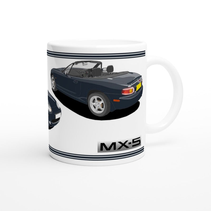 Mazda MX-5 Series 2 in Sport Blue Art Mug