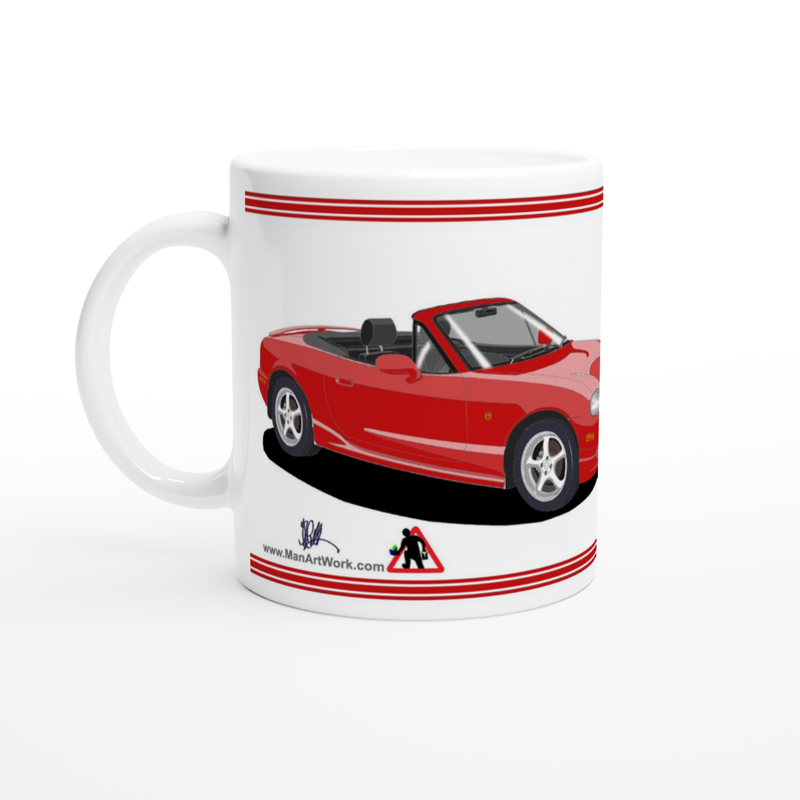 Mazda MX-5 Series 2 in Sport Red Art Mug
