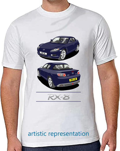 Mazda RX-8 in Blue Art T Shirt