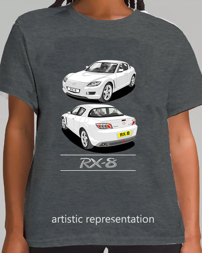 Mazda RX-8 in White Art T Shirt