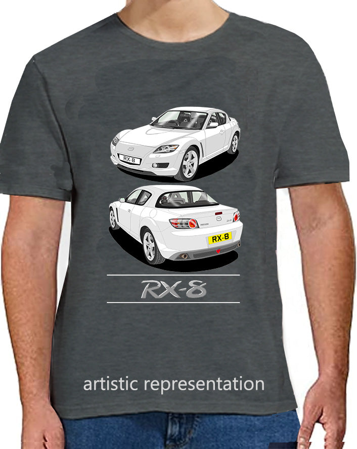 Mazda RX-8 in White Art T Shirt