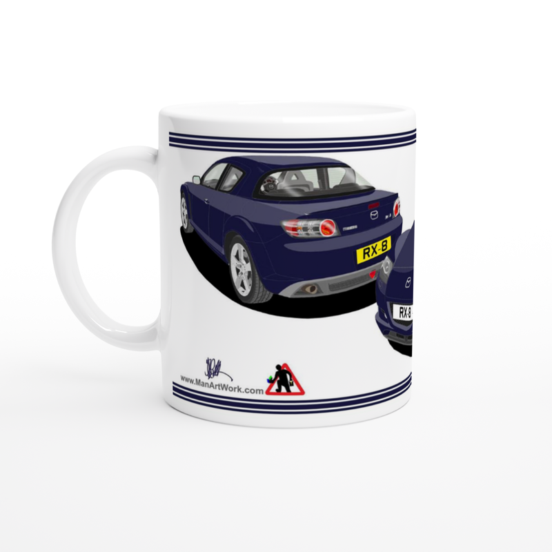 Mazda RX-8 Art Mug in Blue