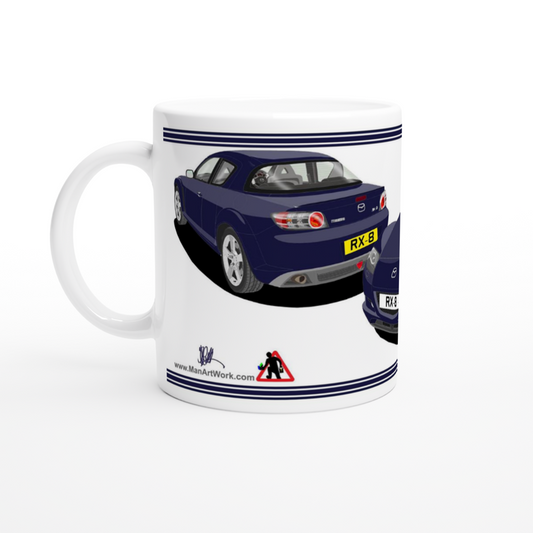Mazda RX-8 Art Mug in Blue