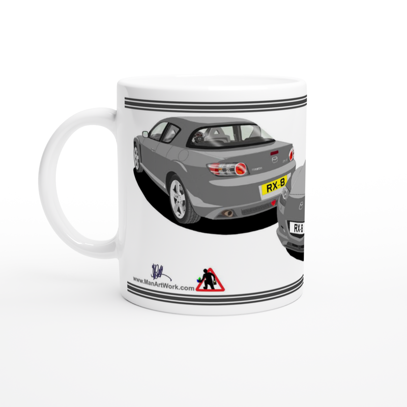 Mazda RX-8 Art Mug in Grey