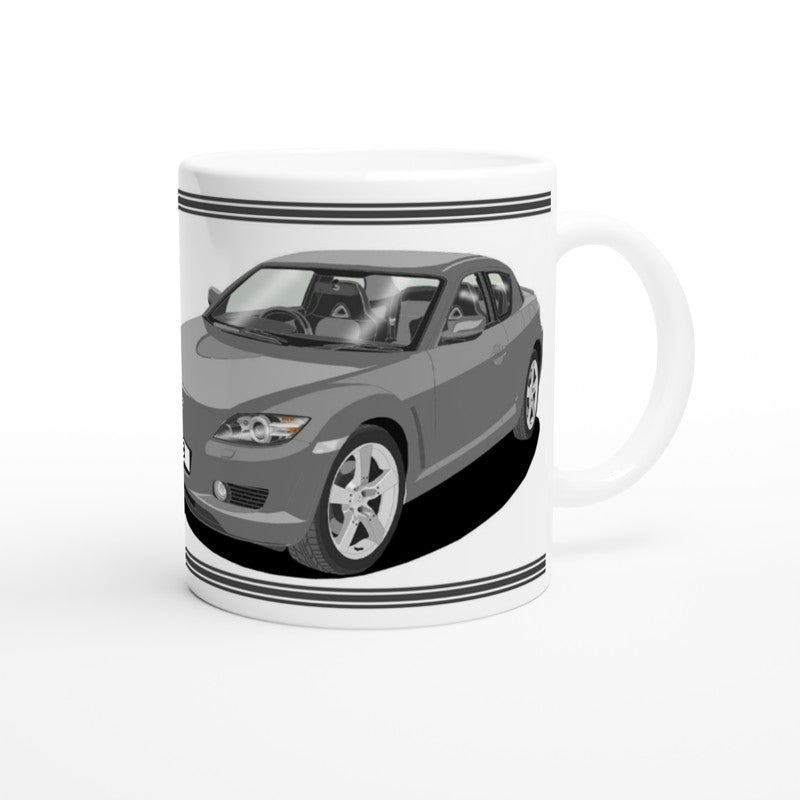 Mazda RX-8 Art Mug in Grey