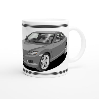 Mazda RX-8 Art Mug in Grey