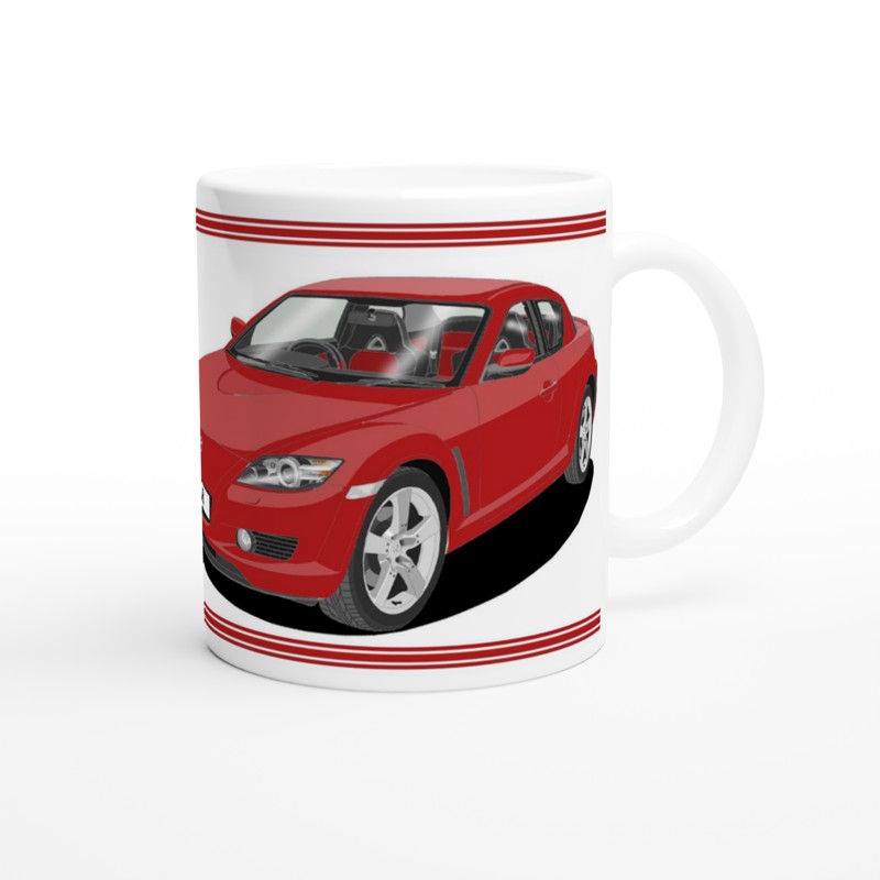 Mazda RX-8 Art Mug in Red