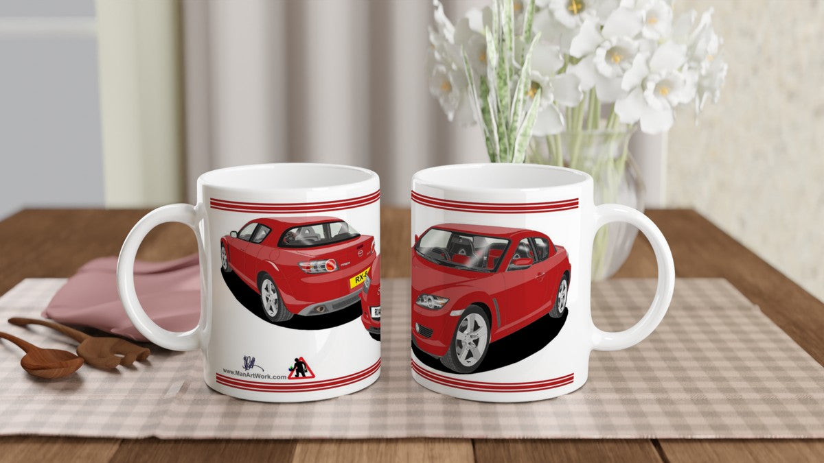Mazda RX-8 Art Mug in Red