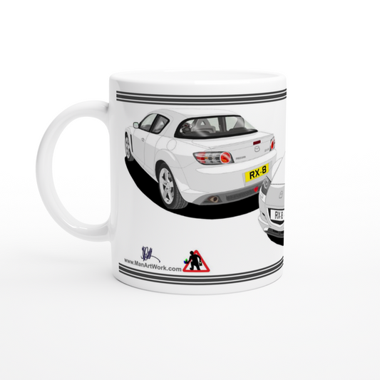 Mazda RX-8 Art Mug in White
