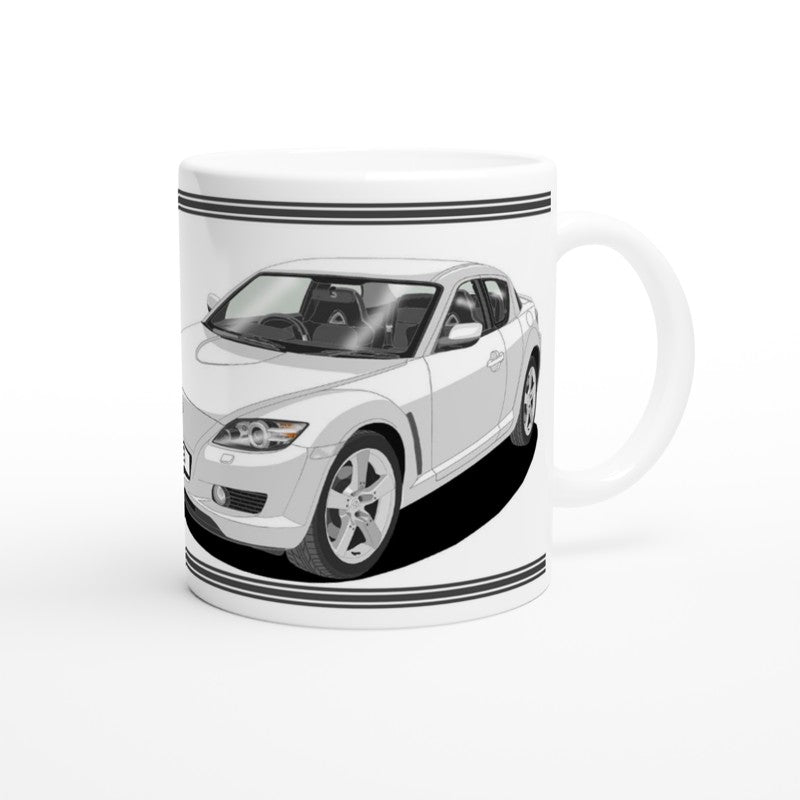 Mazda RX-8 Art Mug in White