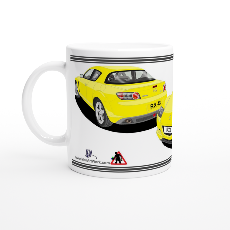 Mazda RX-8 Art Mug in Yellow