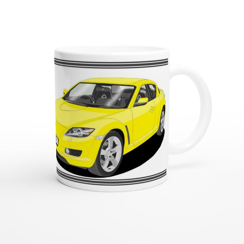 Mazda RX-8 Art Mug in Yellow