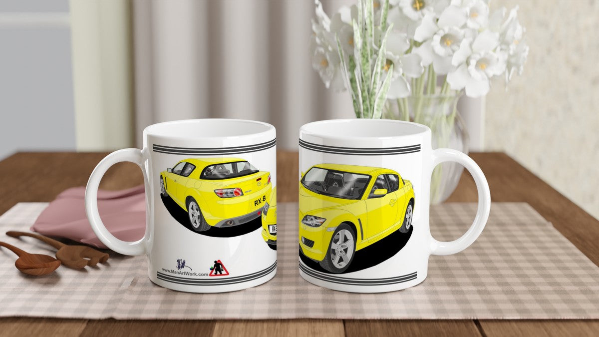 Mazda RX-8 Art Mug in Yellow